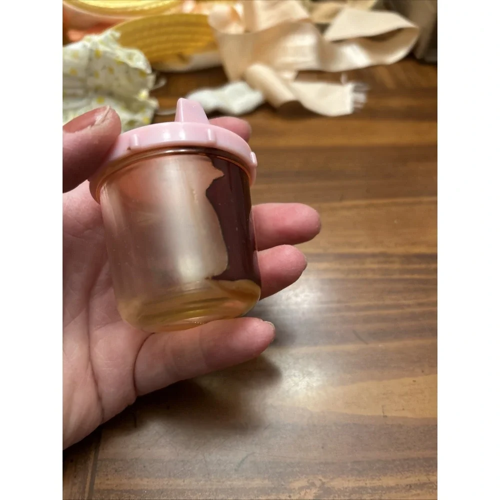 Vintage 1987 Baby Heather Sippy Cup‎ Pink